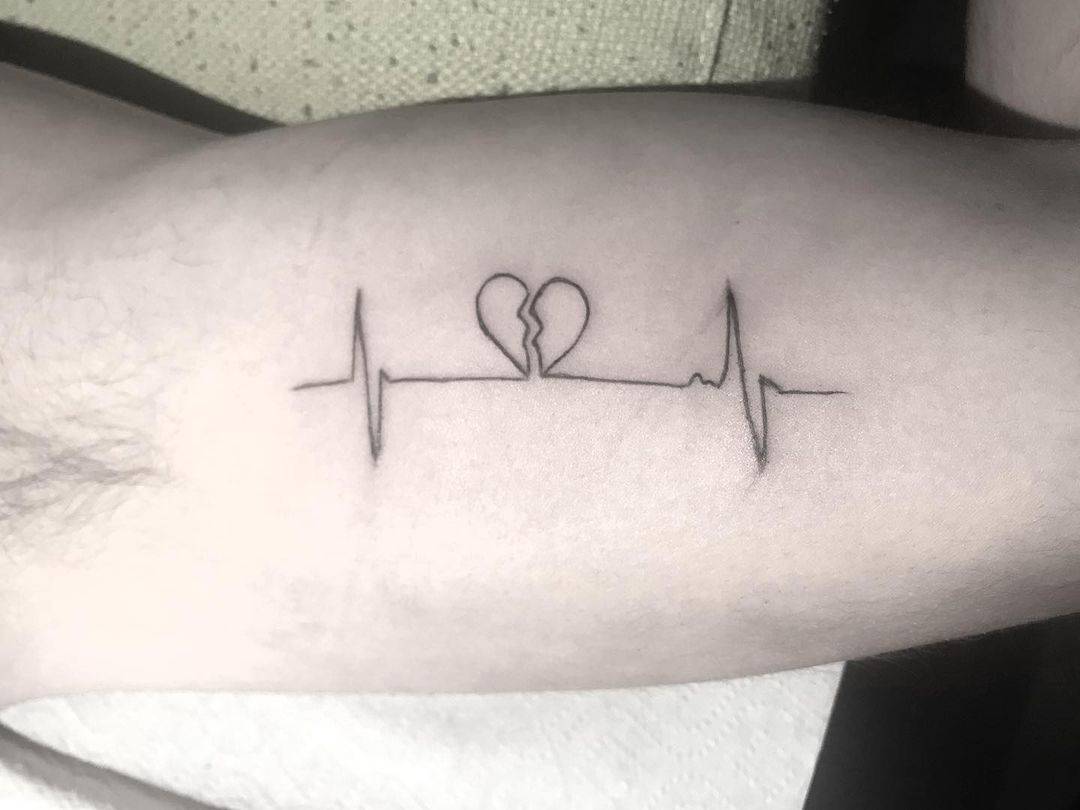 broken heart tattoos for men 0097