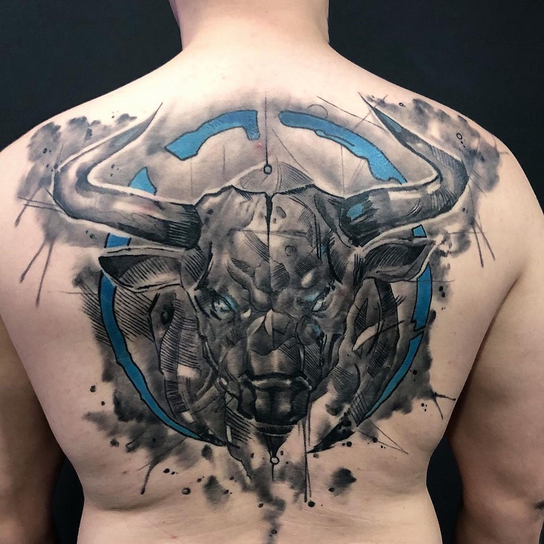 bull tattoos for men 0014