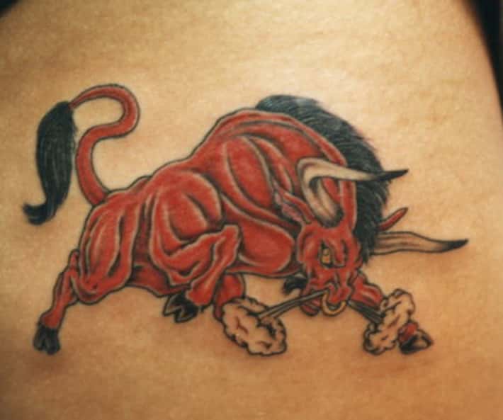 bull tattoos for men 0016