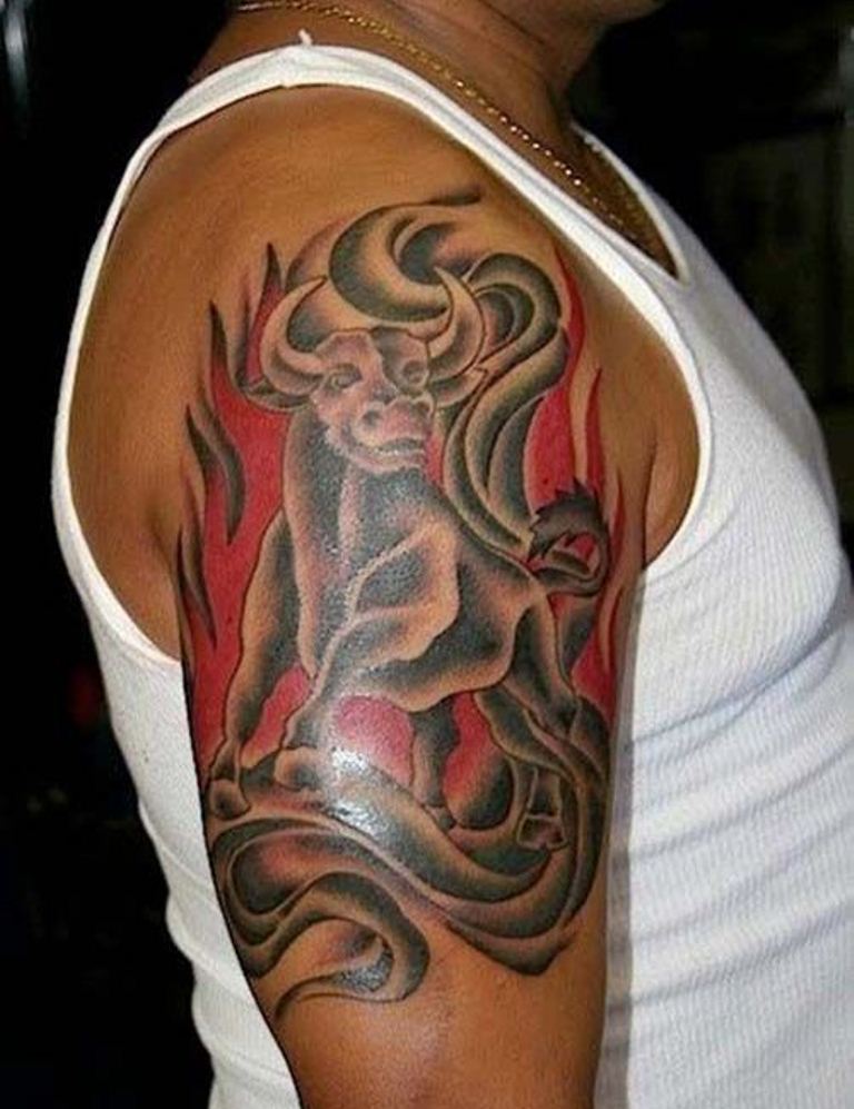 bull tattoos for men 0025