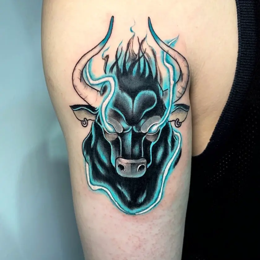 bull tattoos for men 0038