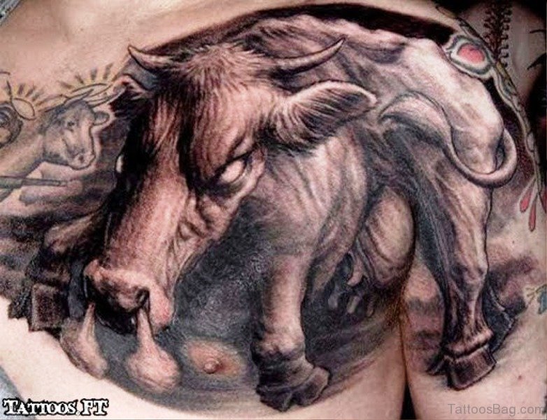 bull tattoos for men 0039