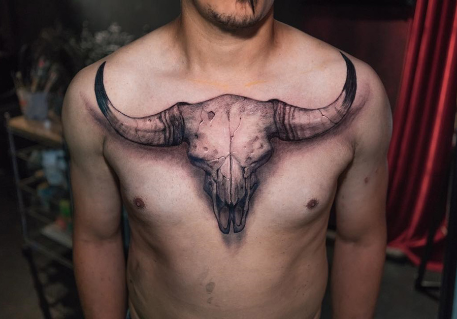 bull tattoos for men 0046