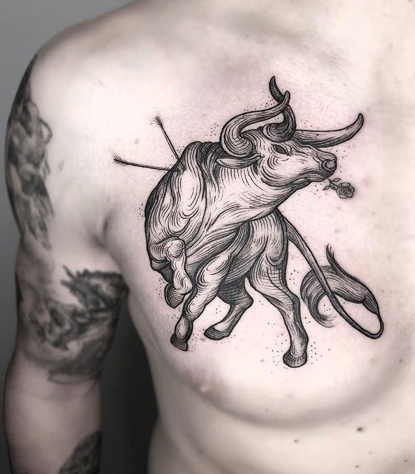 bull tattoos for men 0061