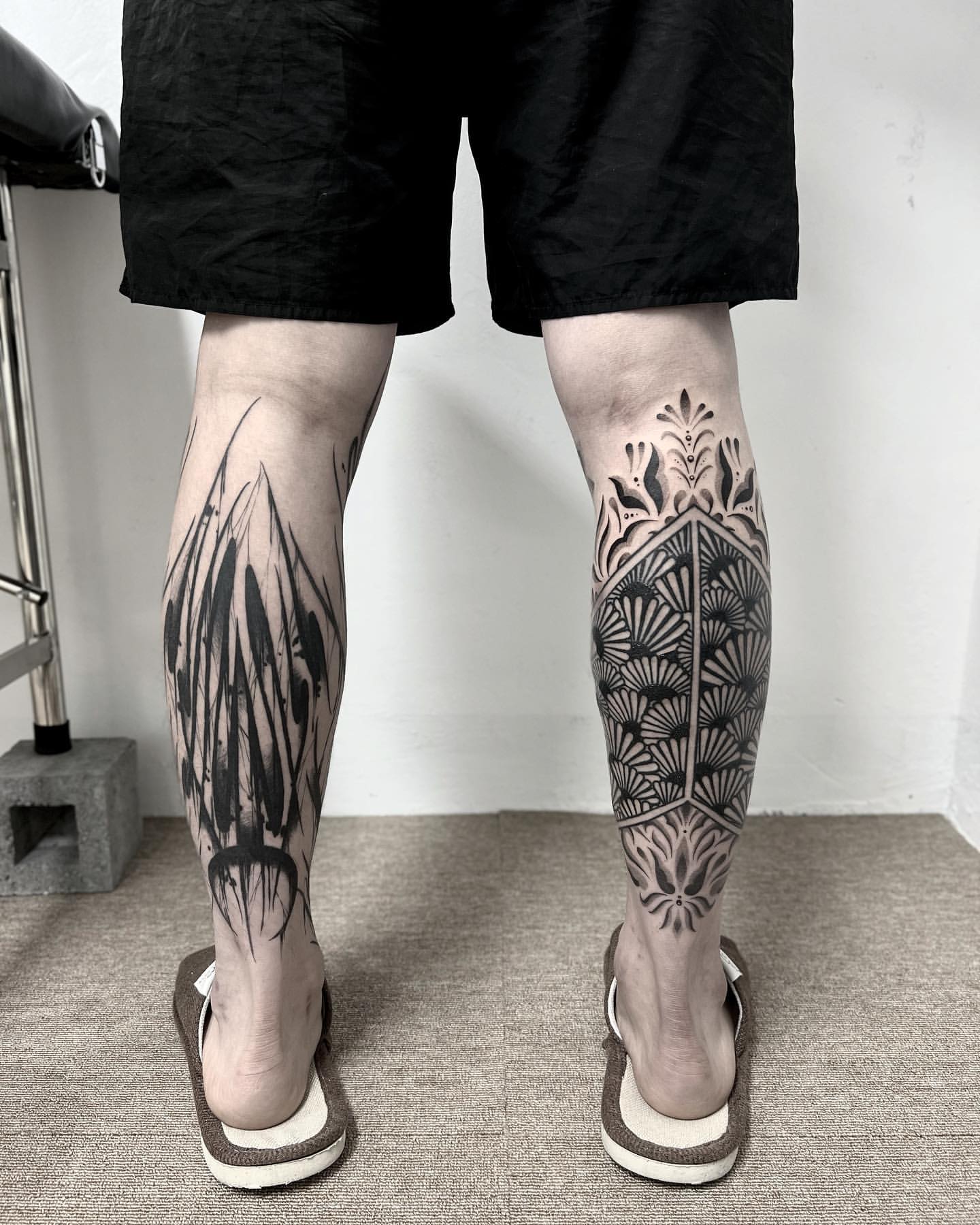 calf tattoo designs for men