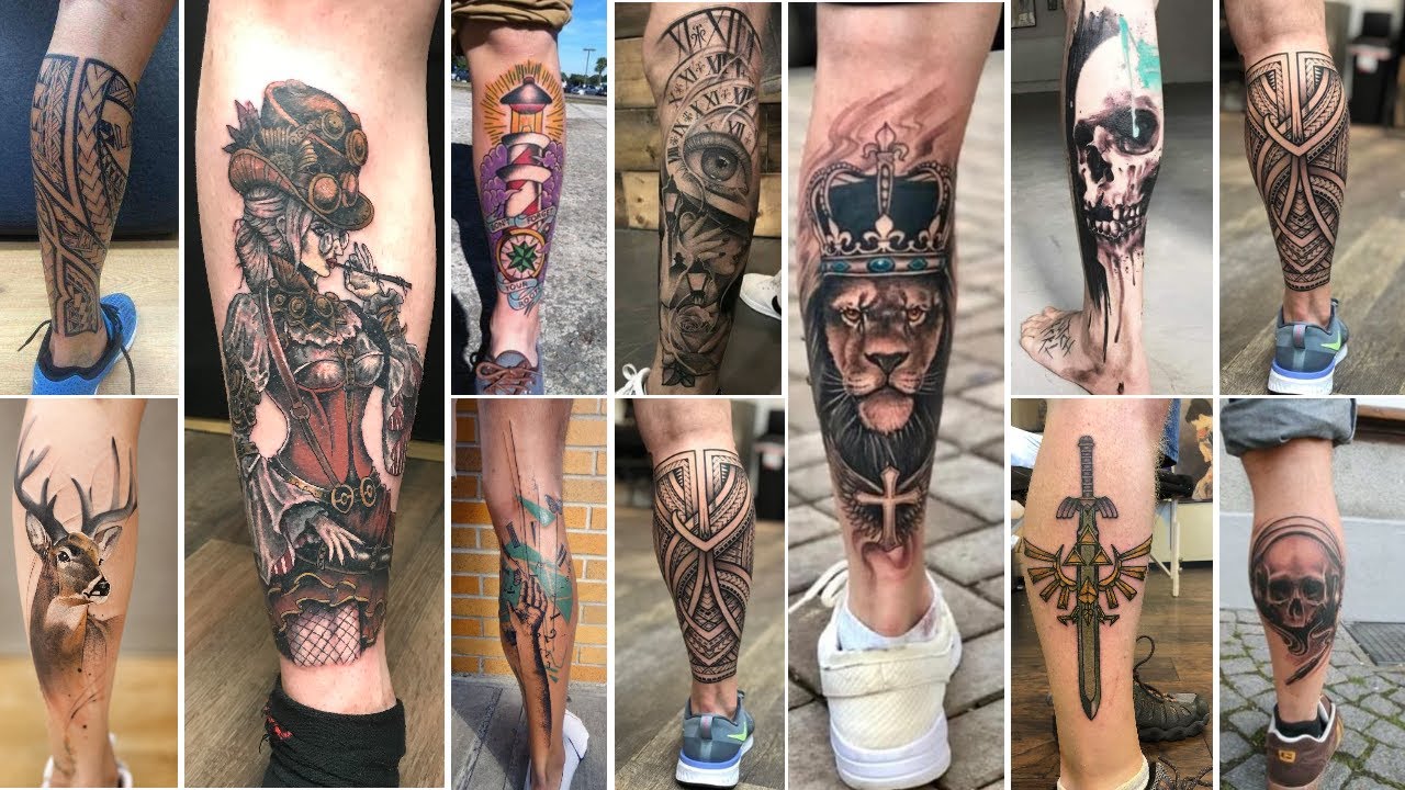 calves tattoo for men