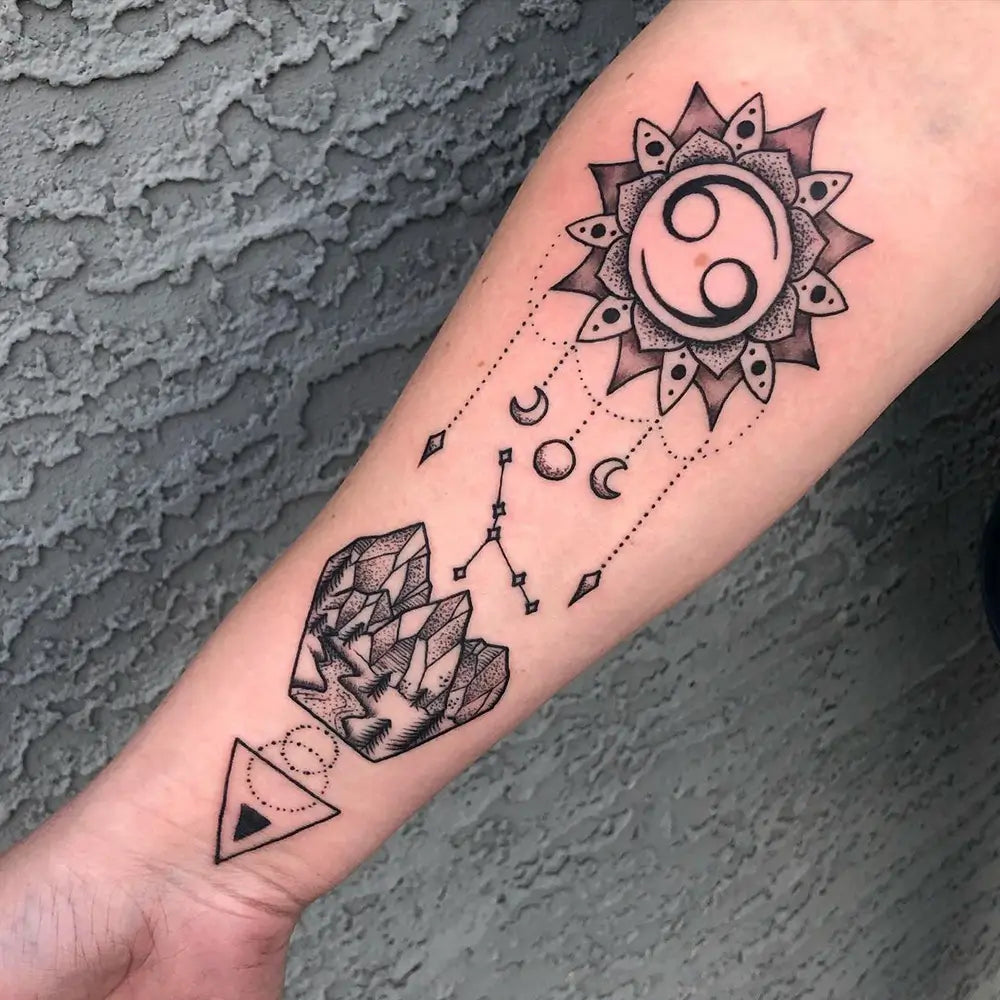 Cancer zodiac tattoos for men 0017