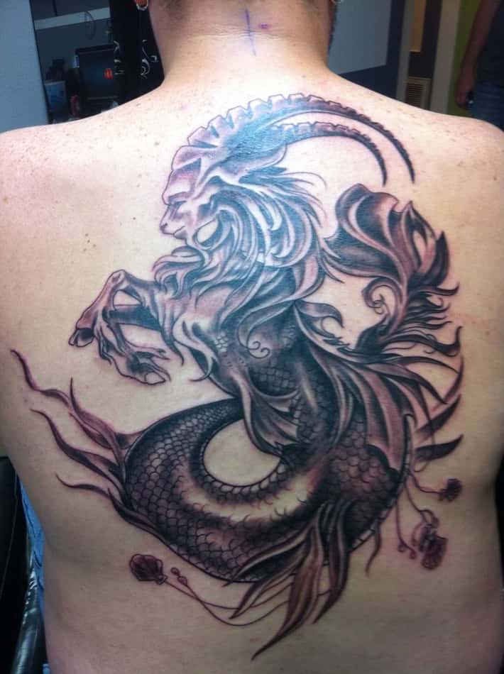 Capricorn tattoos for men 0016