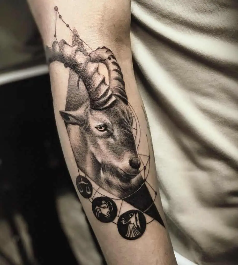 Capricorn tattoos for men 0026