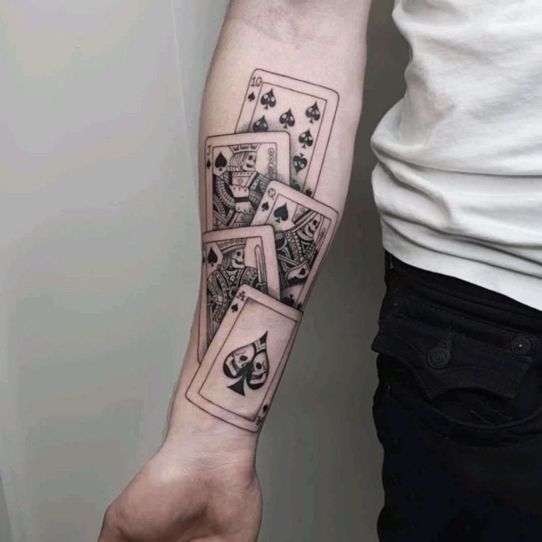 card tattoo designs for men