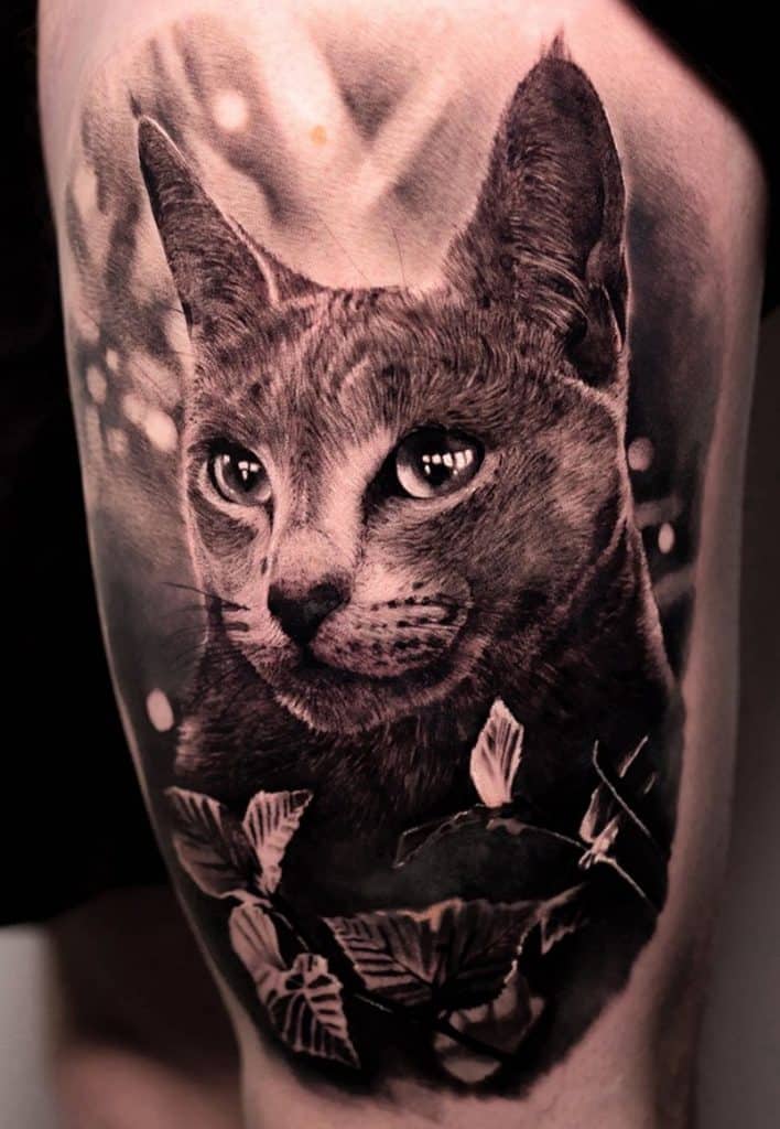 cat tattoos for men ideas