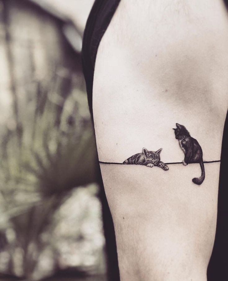 cat tattoos for men symbolism.