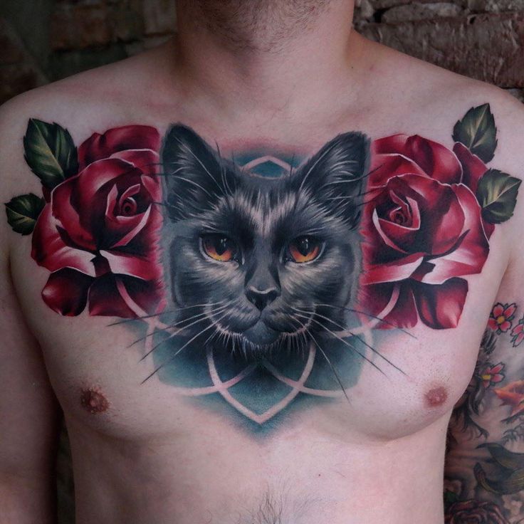 cat tattoos for men 0064