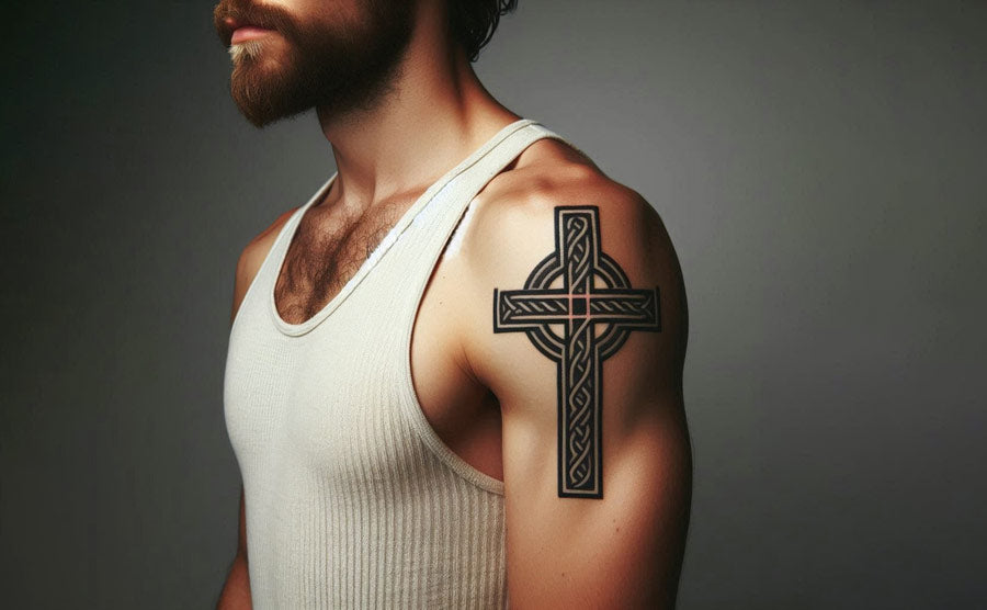 celtic Cross tattoos for men ideas