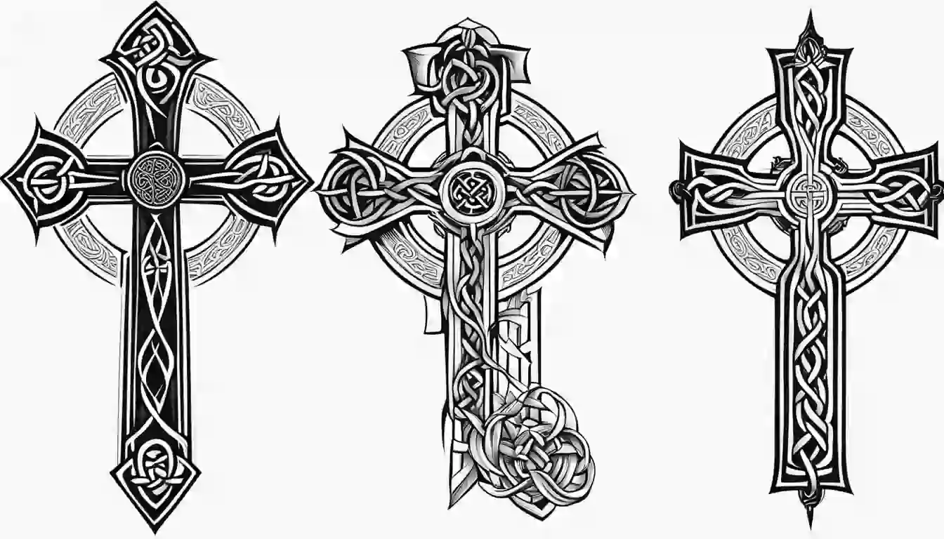 celtic Cross tattoos for men 0014