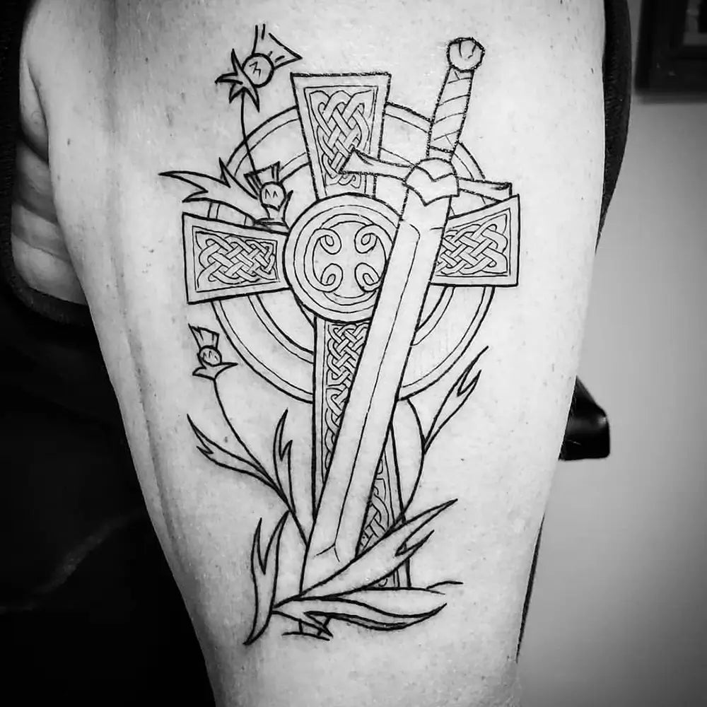 celtic Cross tattoos for men 0046