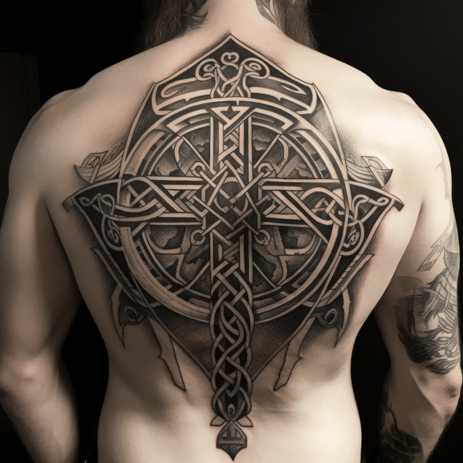 celtic Cross tattoos for men 0068