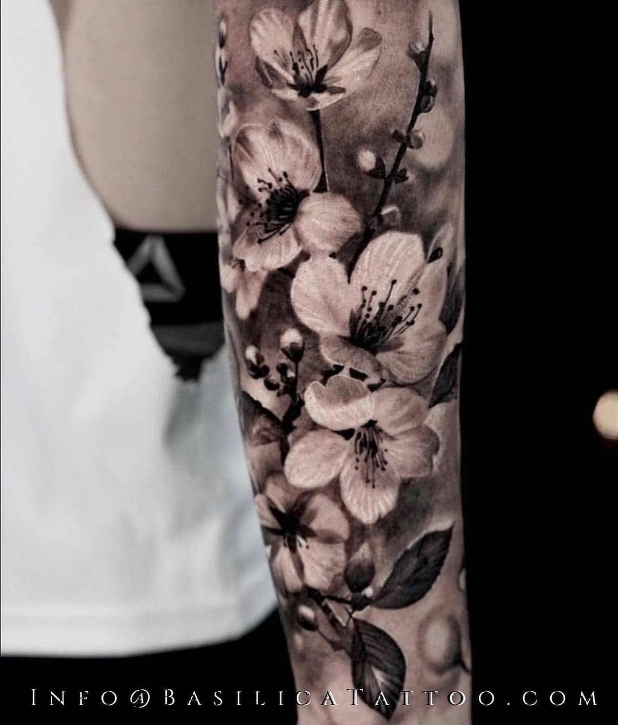 cherry blossom tattoo ideas for men