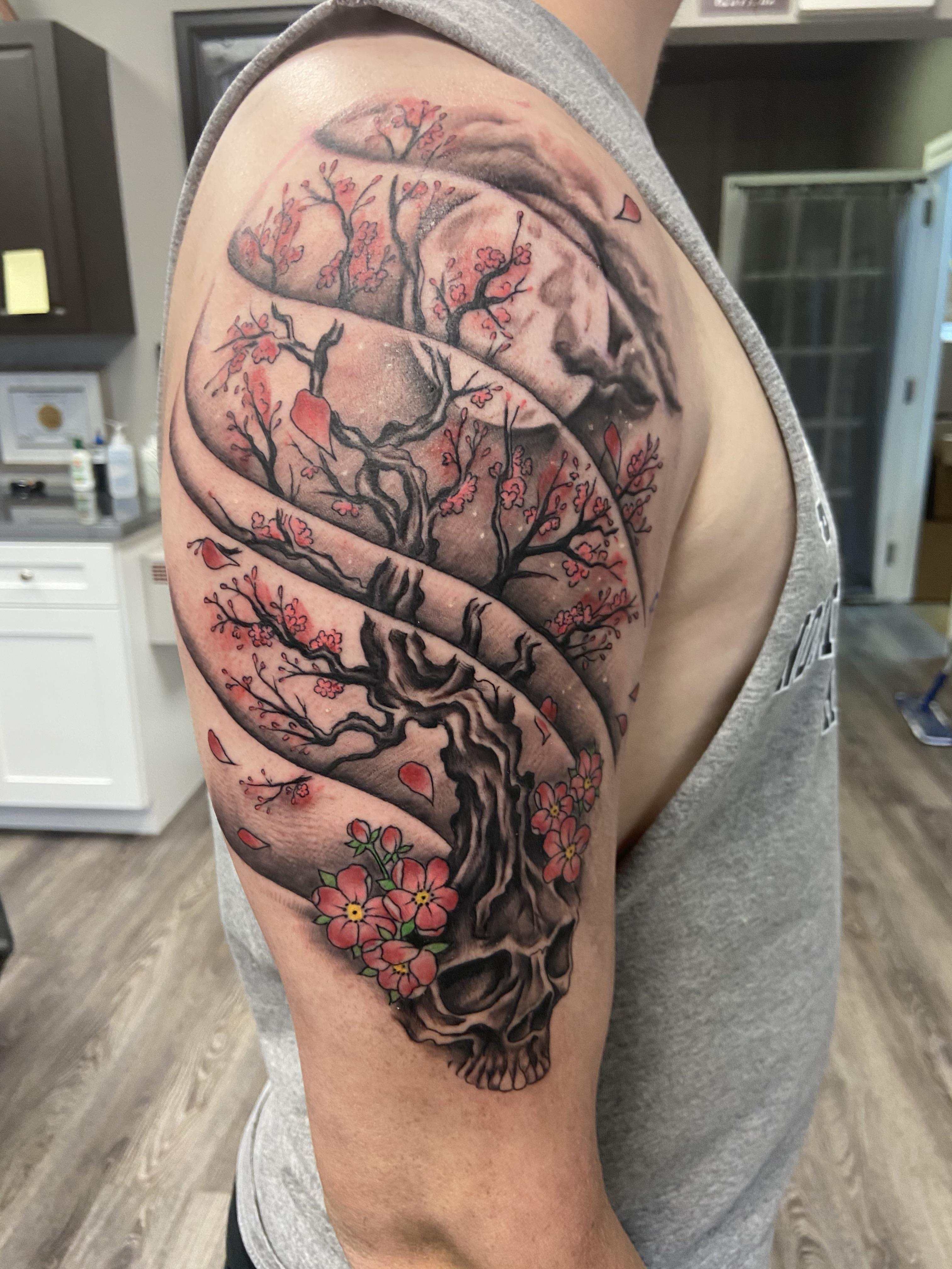 cherry blossom tattoo symbolism for men