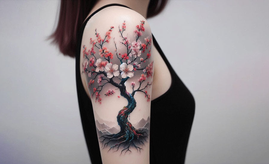 cherry blossom tattoos for men meaning