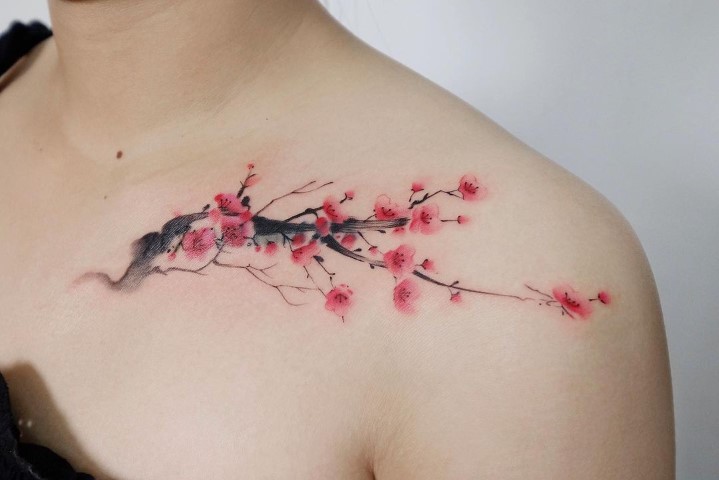 cherry blossom tattoos for men 0018