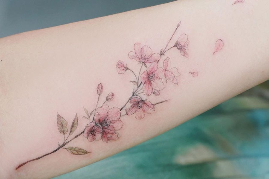 cherry blossom tattoos for men 0019