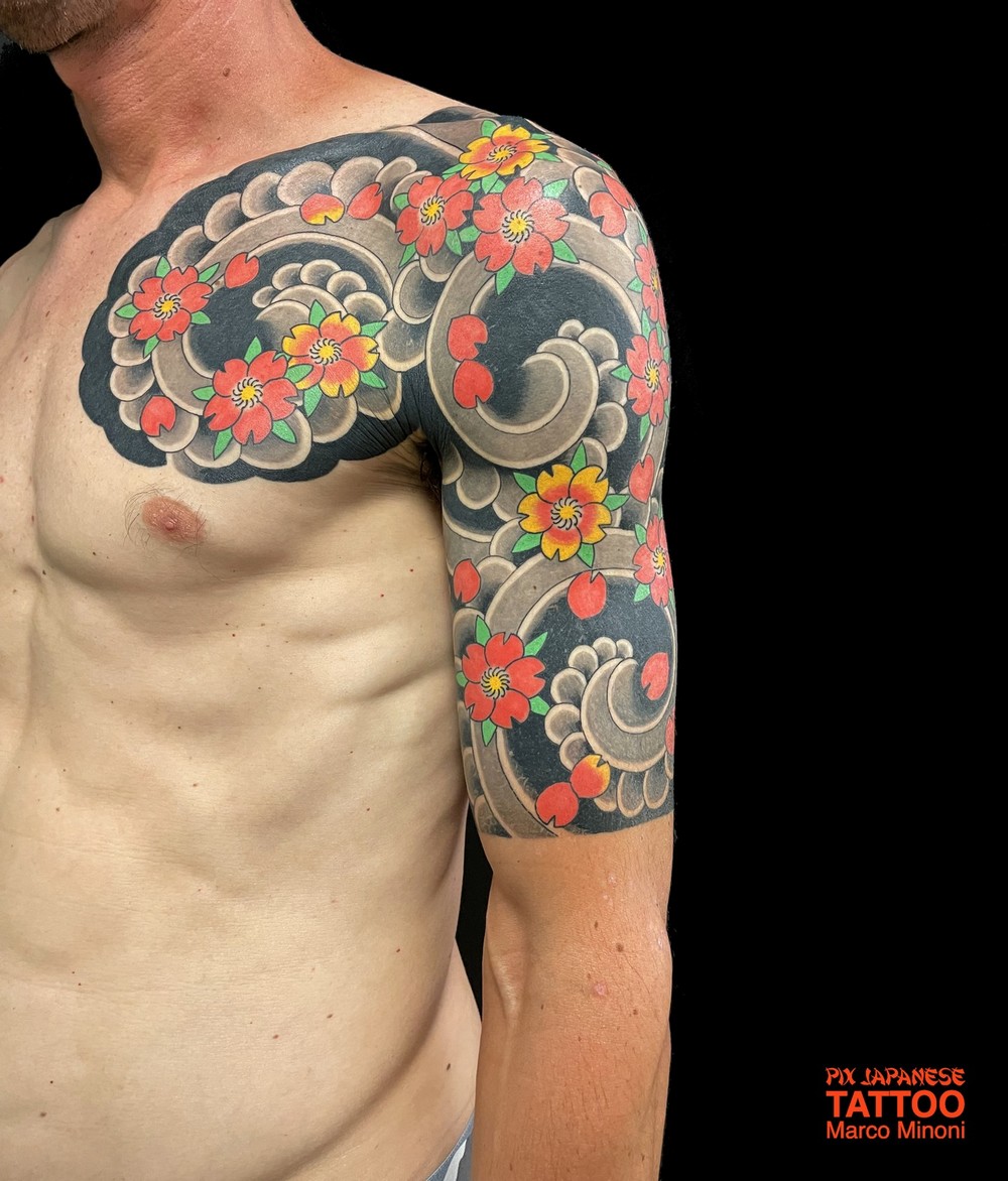 cherry blossom tattoos for men 0049