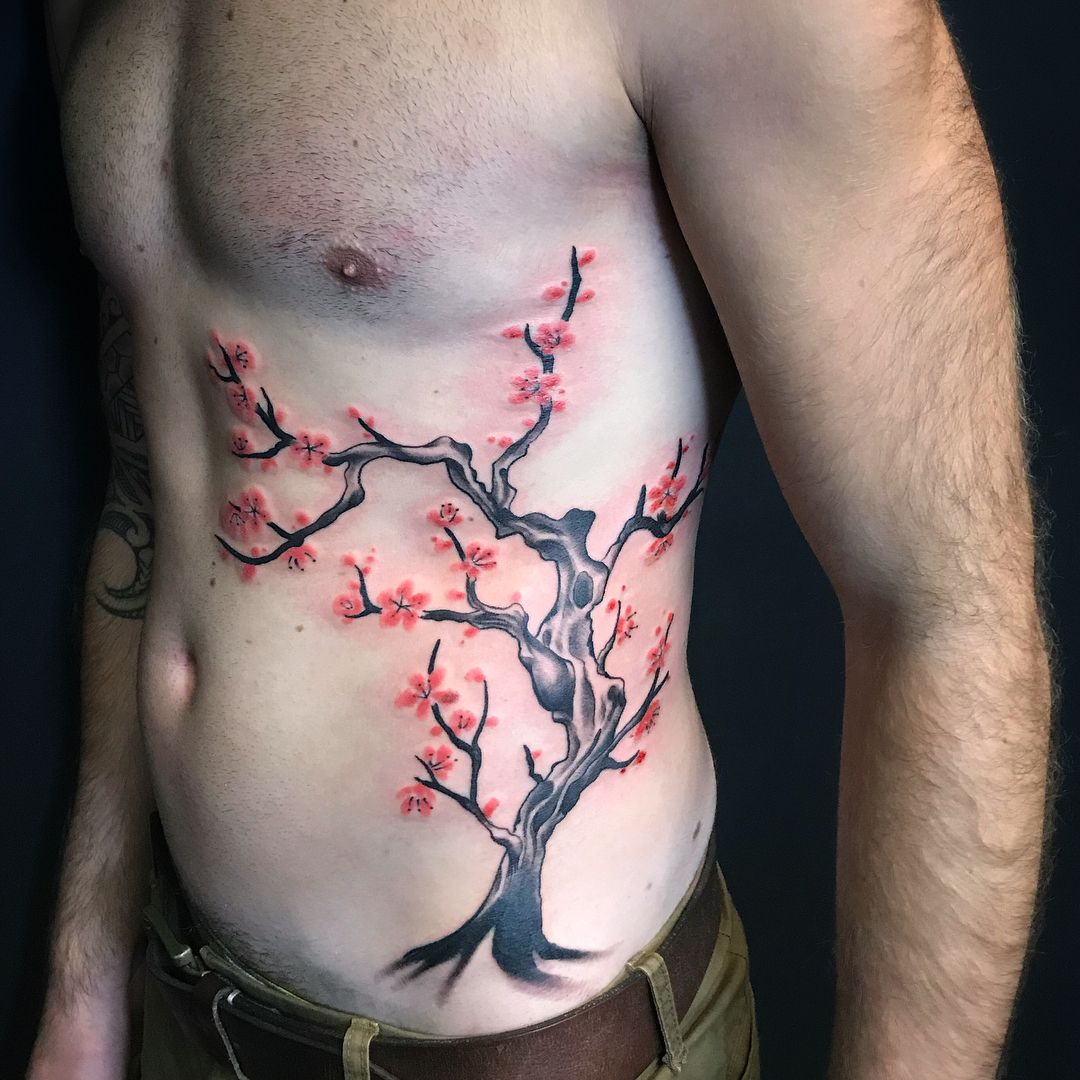 cherry blossom tattoos for men 0053