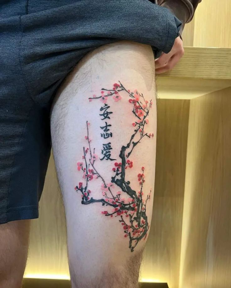 cherry blossom tattoos for men 0054