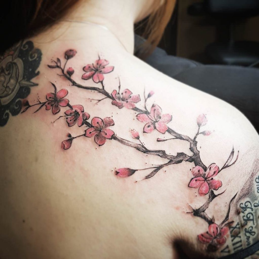 cherry blossom tattoos for men 0055