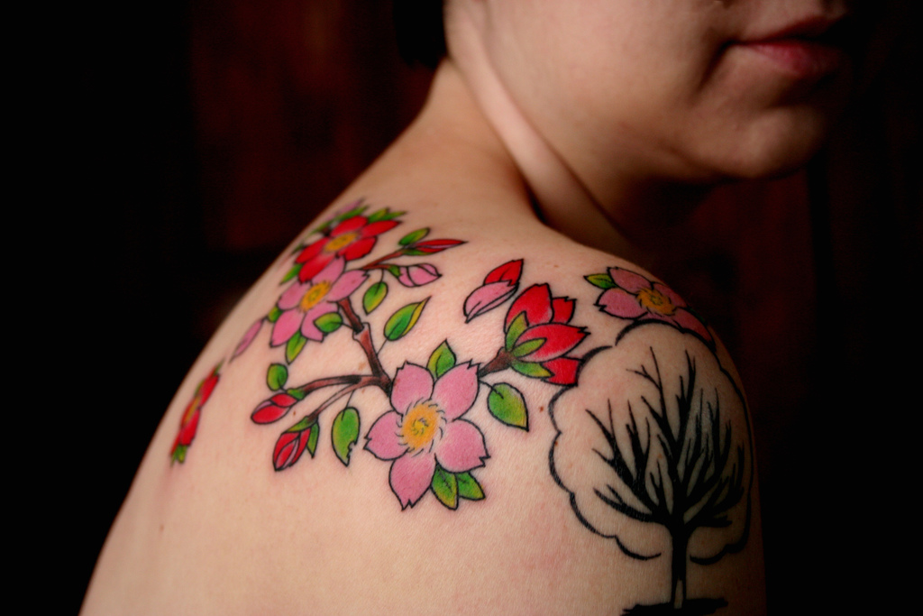 cherry blossom tattoos for men 0065