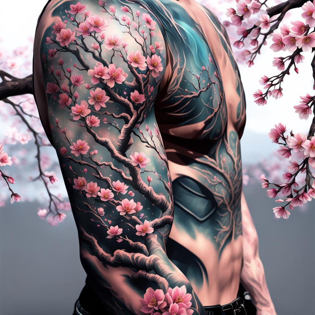 cherry blossom tattoos for men 0077