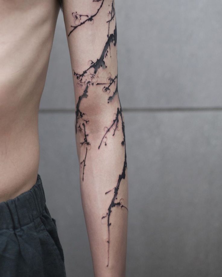 cherry blossom tattoos for men 0089