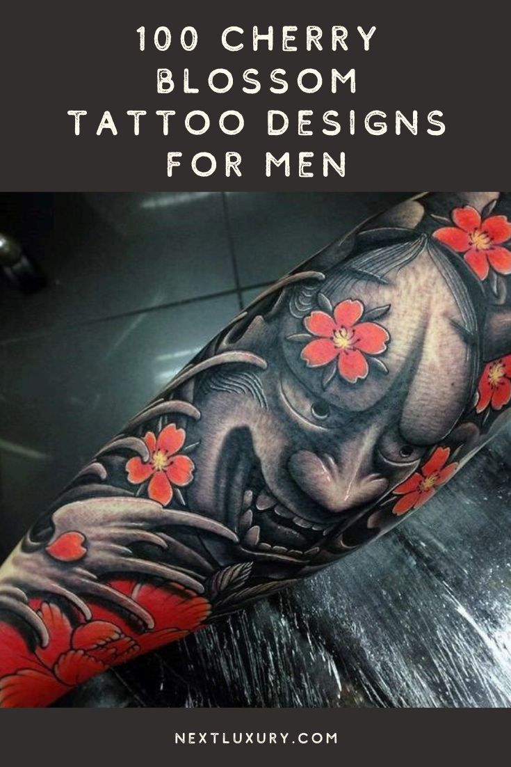 cherry blossom tattoos for men 0090