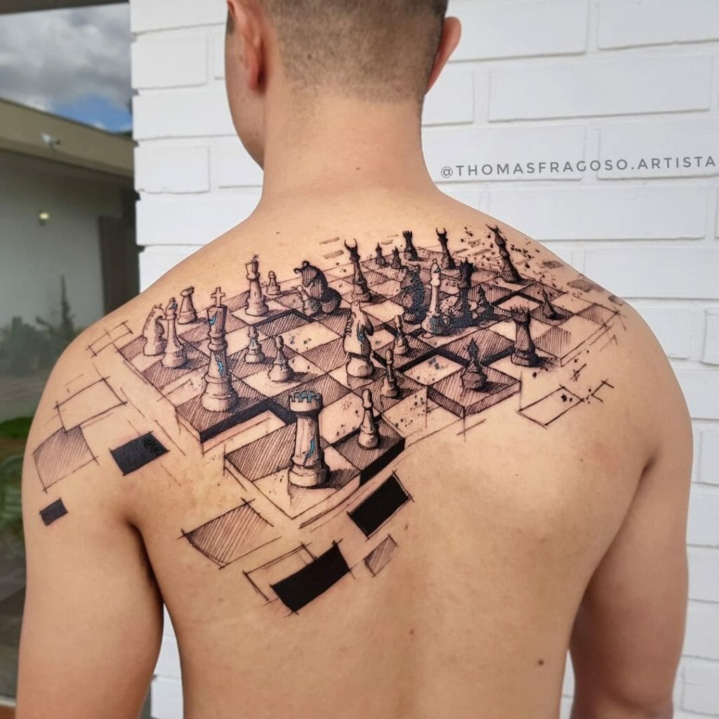 chess tattoos for men 0016