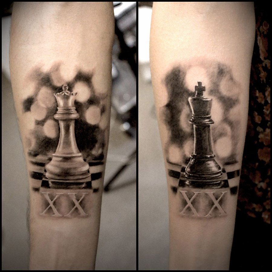 chess tattoos for men 0017