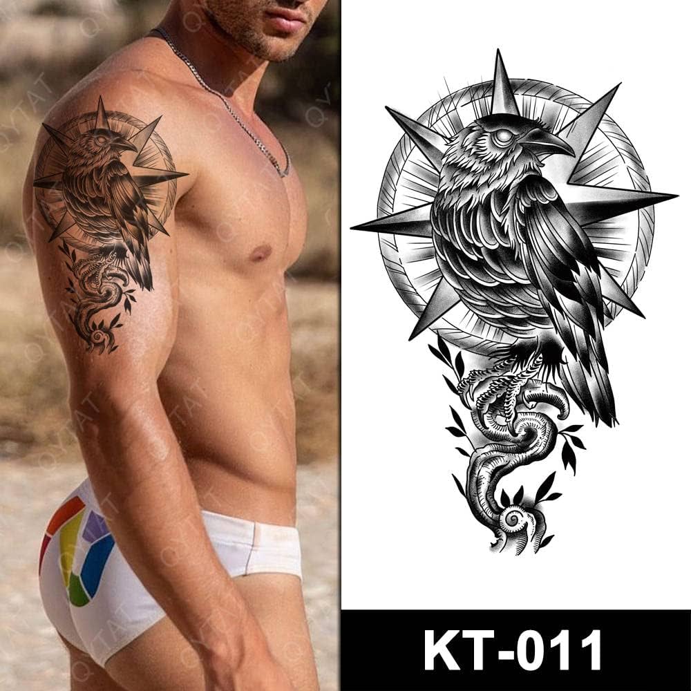 chest and shoulder tattoo for men 0012