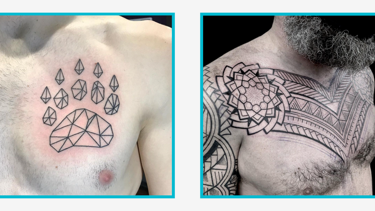 chest and shoulder tattoo for men 0020