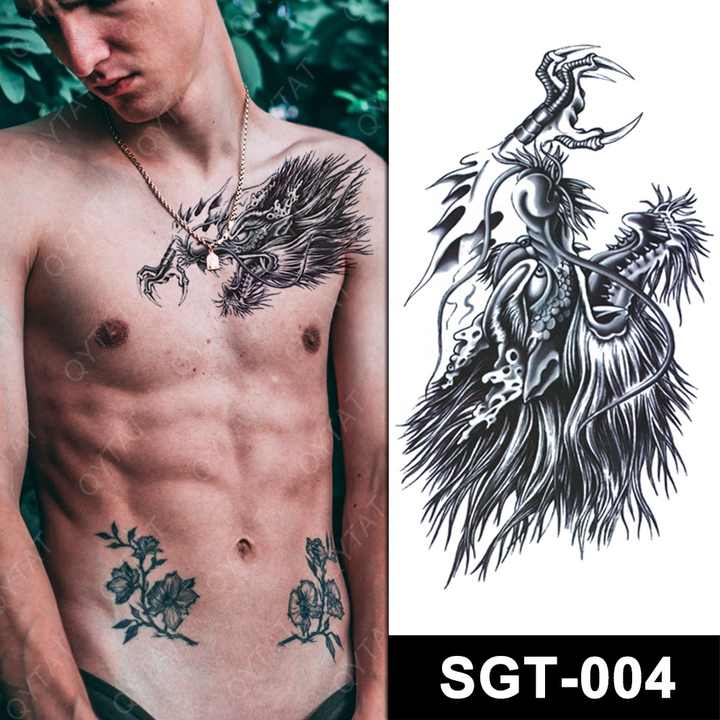 chest and shoulder tattoo for men 0041