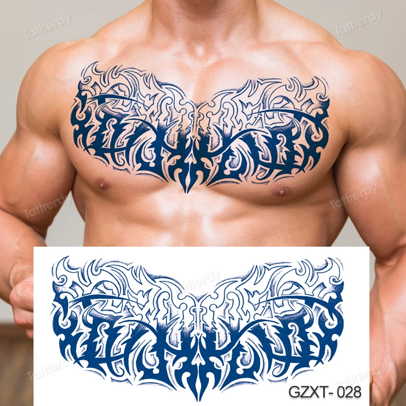 chest and shoulder tattoo for men 0045