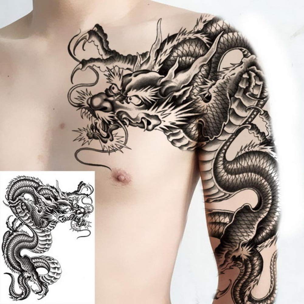 chest and shoulder tattoo for men 0051