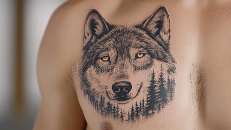 chest and shoulder tattoo for men 0052