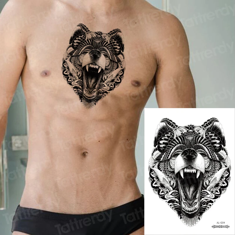 chest and shoulder tattoo for men 0078