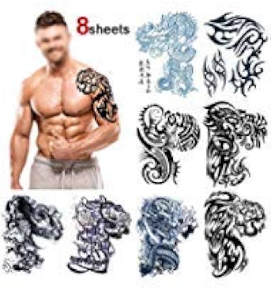 chest and shoulder tattoo for men 0099