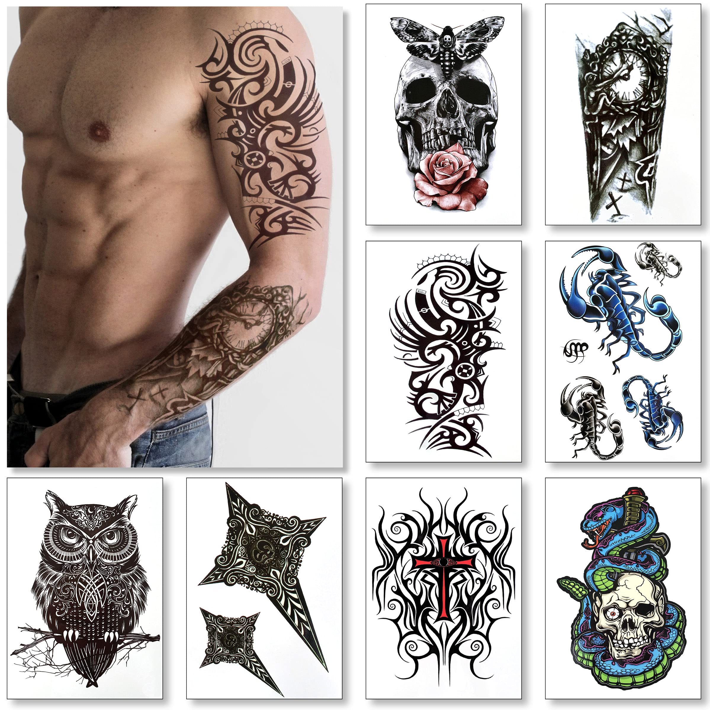 chest arm tattoos for men 0012