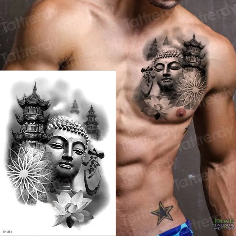 chest arm tattoos for men 0039