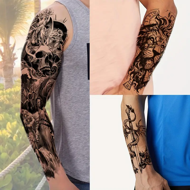 chest arm tattoos for men 0043