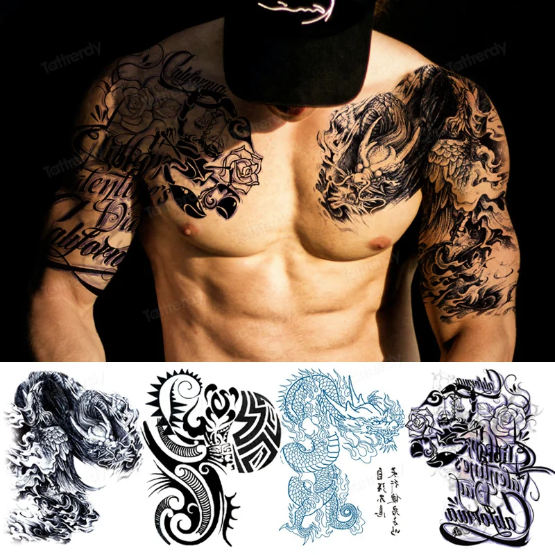 chest arm tattoos for men 0046