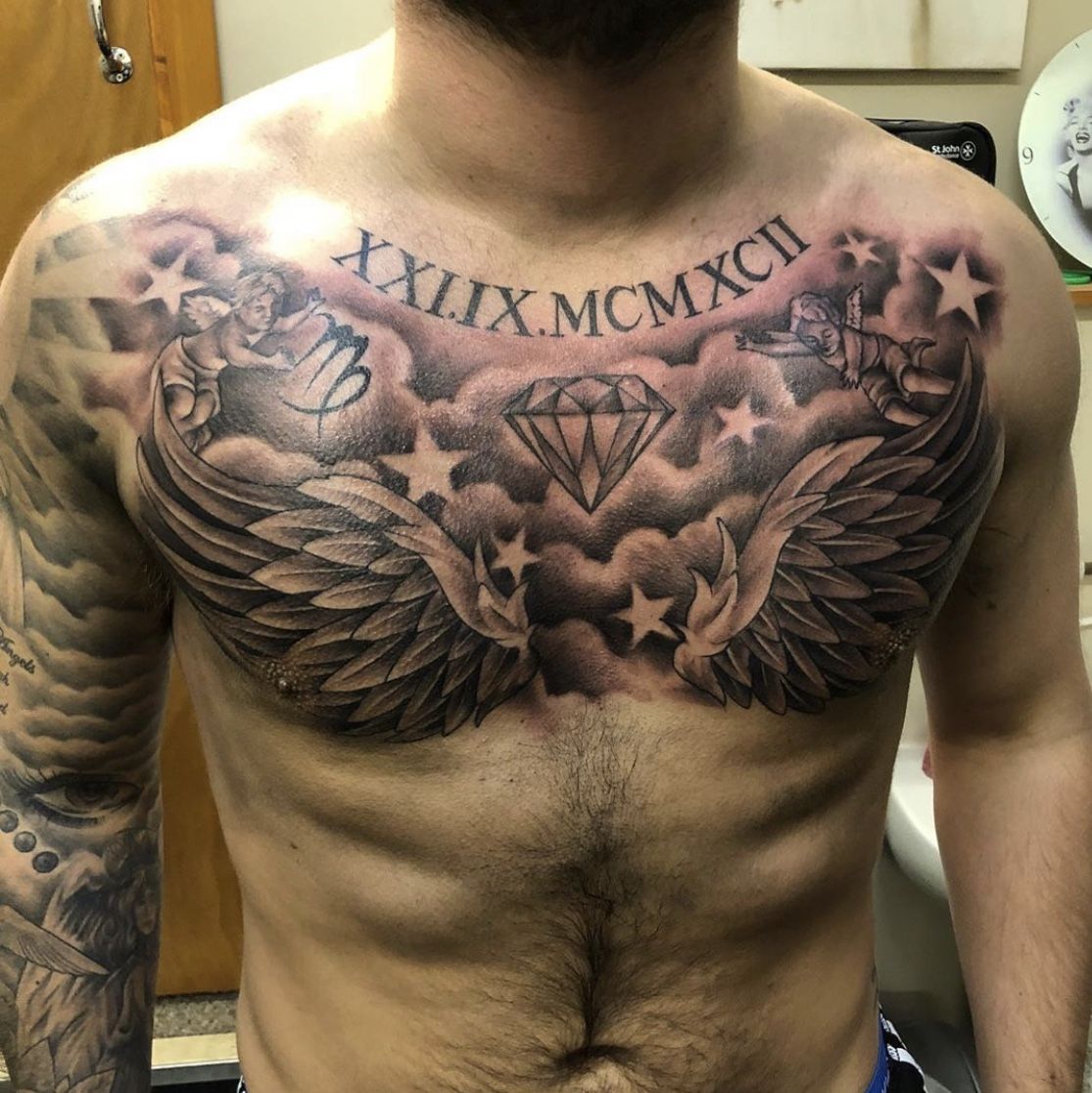 chest piece tattoo ideas for men