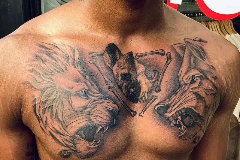 chest piece tattoo ideas for men 0082